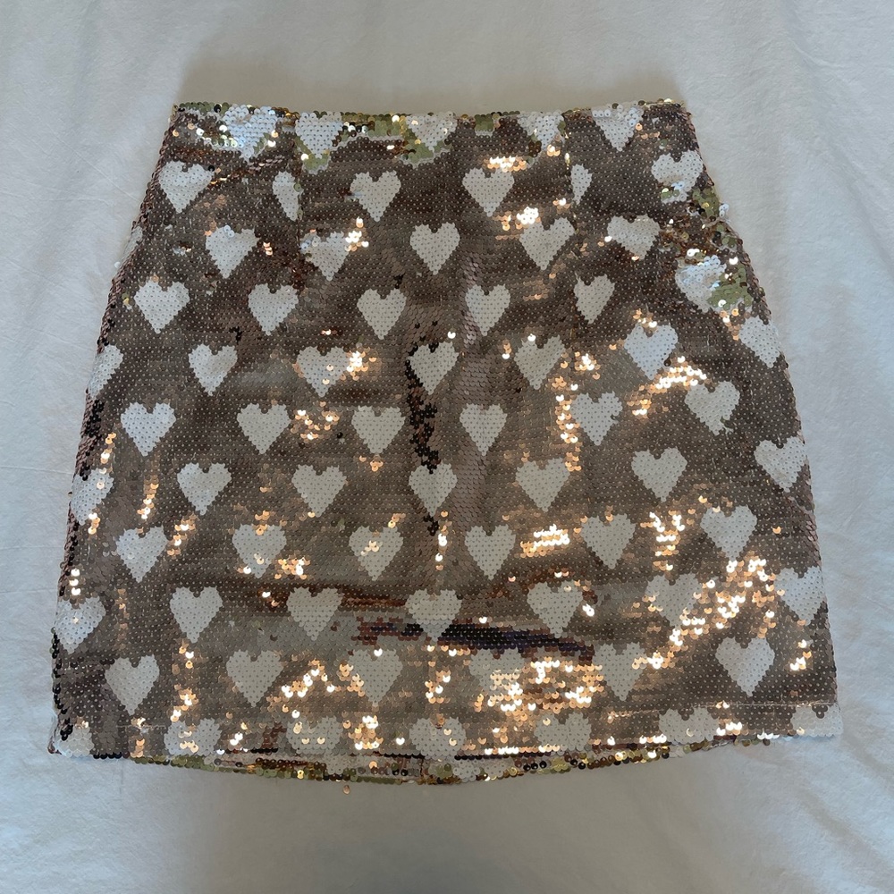 Sequin Heart Skirt